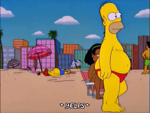 Homer también ha caido en la trampa del niño enano japonés y cree que va a "pescar" a la manera "tradicional"